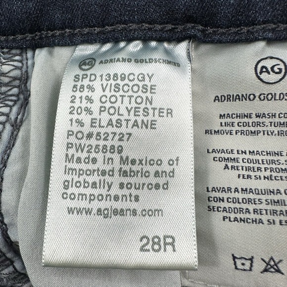 Adriano Goldschmied Women's The Legging Ankle Jeans 28R Super Skinny Dark Blue - Picture 10 of 16